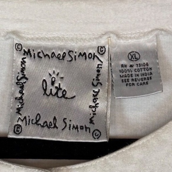 Vintage Michael Simon Lite Embroidered Cardigan, Espadrilles and Flowers, Size M - Picture 8 of 8